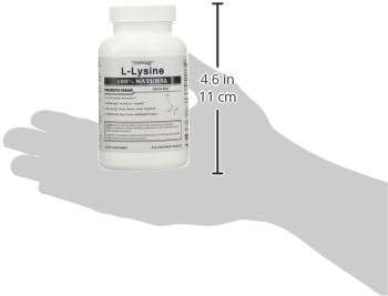 Superior Labs L-Lysine 500 mg Capsules, Pure Non-GMO, Third-Party Tested, No Fillers, Gluten Free, Supports Immune System, Promotes Calcium Absorption, 120 Caps