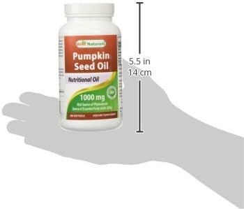 Best Naturals Pumpkin Seed Oil Bladder Control 1000 mg 180 Softgels