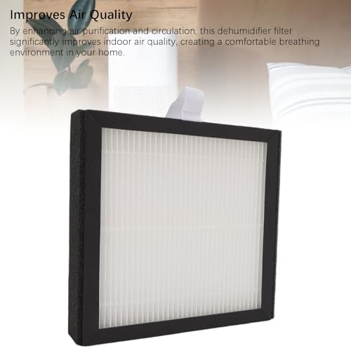 TOPINCN DH02 Dehumidifier Filter, Particulate Air Purifier Ensure Indoor Air Quality Improvement, Easy Installation and Replacement with Monthly Maintenance