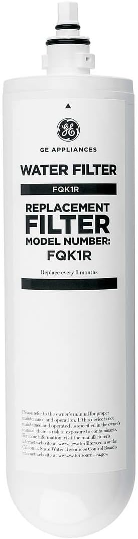 GE Single Stage Under Sink Replacement Filter, Fits GE GXK140TNN and GXULQK systems, Reduces Lead, Chlorine & Other Impurities for Better Water, Easy Install, Twist & Lock Design, FQK1R