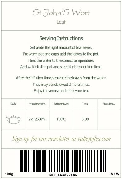 Saint Jhon's Wort Organic Herb - Hypericum Perforatum - St Jhons Wart - Jhon St Johns Wort Tea St John S Wort Tea St John Wart Tea St John Tea St John Wort Herb Organic Saint Johns Wort Herb