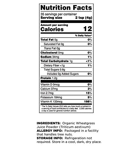 Terrasoul Superfoods Organic Wheat Grass Juice Powder, 10 Oz (2 Pack) - Grown in Utah, Made from Concentrated Juice, Superior to Wheatgrass
