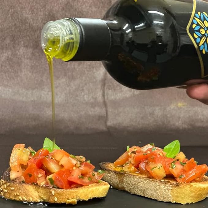 Galbasa - Organic Olive Oil from Sicily, Italy - Extra Virgin, First Cold Pressed, Early Harvest - Polyphenol Rich, Peppery Finish, No Pesticides - 16.9 fl oz