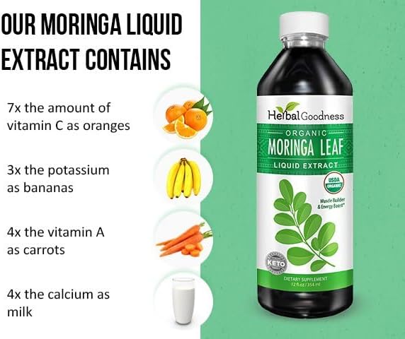 Herbal Goodness Moringa Leaf Extract - Parent (Moringa Leaf Extract 12oz)
