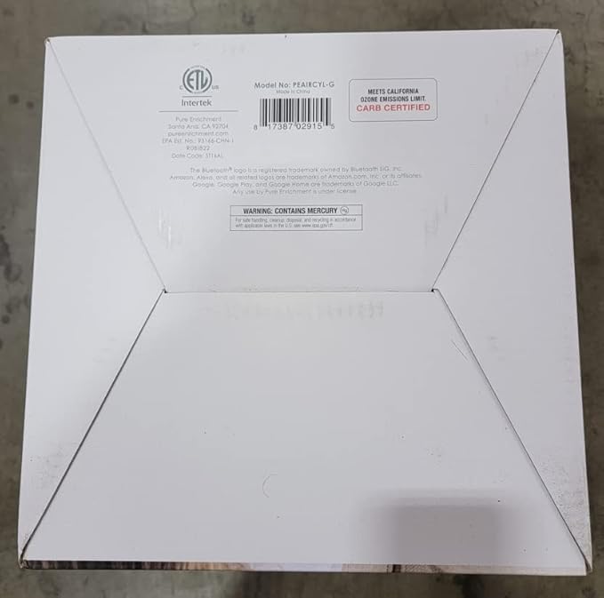 Pure Enrichment PureZone Turbo Smart Air Purifier for Large Rooms (1050 sq. ft. in 30 min.) - Energy Star Rated, 5 Stage Filtration, Smartphone Compatible, Traps Germs, Smoke, & Dust (Graphite)