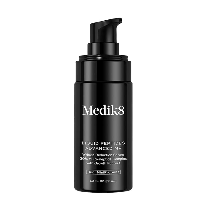 Medik8 Liquid Peptides Advanced MP - Peptide Serum - Face Serum for Wrinkle Reduction - Hydrating and Supports Collagen, Hyaluronic Acid - 1 oz