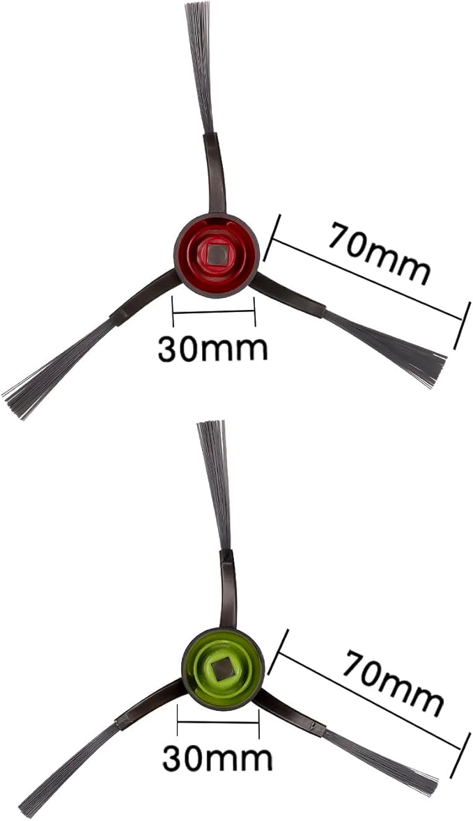 (10 Pieces) N10 Side Brush Replacement Parts for Robot Vacuum Ecovacs DEEBOT OZMO N10 N10 Plus 920 950 T8 AIVI Max T9 T5 N5 N7 N8+ N8 Pro N8 Pro DX55 DX93 DJ65 Side Brushes 5 Pairs s