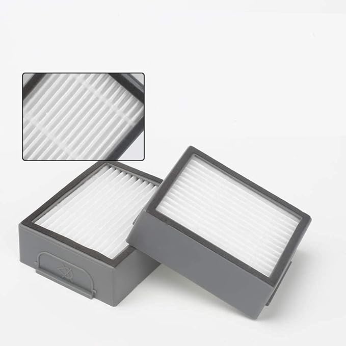 Replacement Parts for iRobot Roomba i7 i7+ i3 i3+ i4 i4+ i6 i6+ i8 i8+ E5 E6 E7 &J7 J7+ Vacuum Cleaner, 2 Set Rubber Brushes, 8 HEPA Filters, 8 Side Brushes, 1 Clean Brush, 1 Screwdriver, 22 Pack