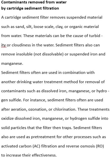 10 Micron Sediment Filter - Whole House Water Filter Cartridge - 4.5 x 20-inch Replacement - Compatible with All Whole House Water Filter System - (20 X 4.5, 2 Count)