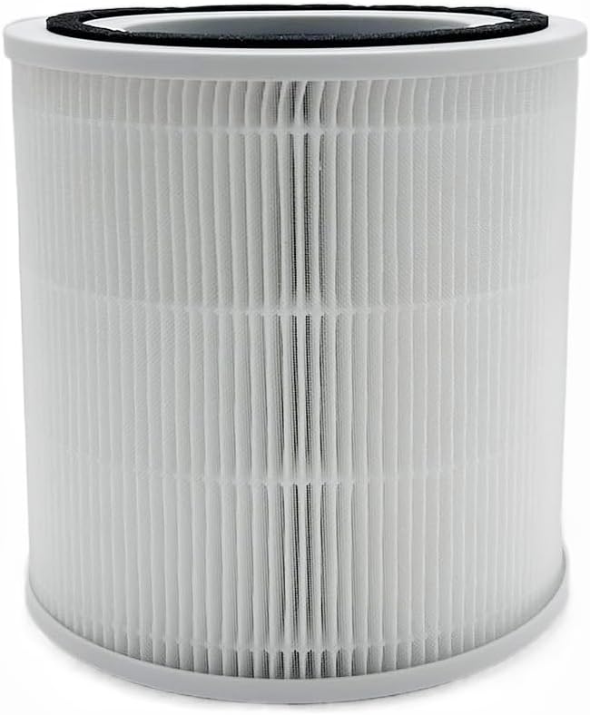 2 PACK TT-AP005 Replacement Filter Compatible with TaoTronics HEPA Air Purifier, 3-in-1 H13 True HEPA with High-efficiency Activated Carbon Pre-Filter