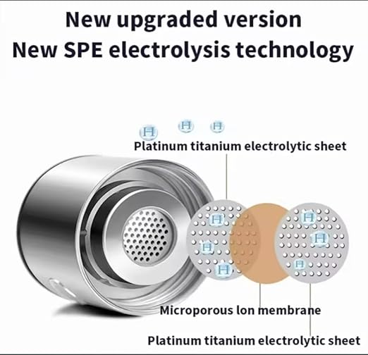 1800ppb Hydrogen Water Bottle - Portable Hydrogen Water Bottle Generator with SPE PEM Technology -Rechargeable Hydrogen Water Ionizer Machine - Alkaline Pitcher - Hydrogen Rich Water with Gift Box