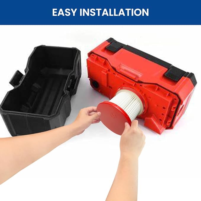 2 Pack 49-90-1900 Replacement HEPA Filter Compatible With Milwaukee Vacuum, Shop Vac Filter, M18 Cordless Wet Dry Vacuum 0780-20 0880-20