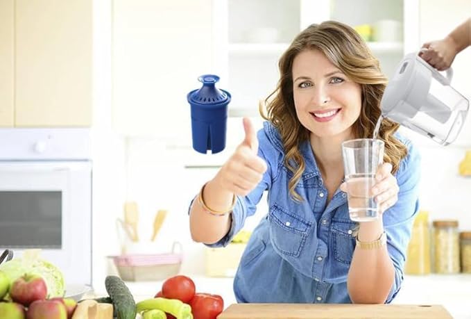 Elite Water Filter(Lasts 6 Months) Replacements for Brita Pitcher Water Filter and Dispensers and More,Efficient Long-Life,Reduce Chlorine (Taste and Odor) and Lead,BPA FREE - 2 Pack(Blue)