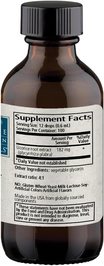 Wise Woman Herbals Licorice Root Solid Extract 4:1, Alcohol-Free, Herbal Digestive & Stomach Comfort, Adrenal Balance, Immune & Respiratory Support, Supports a Healthy Inflammatory Response, 2 Fl Oz