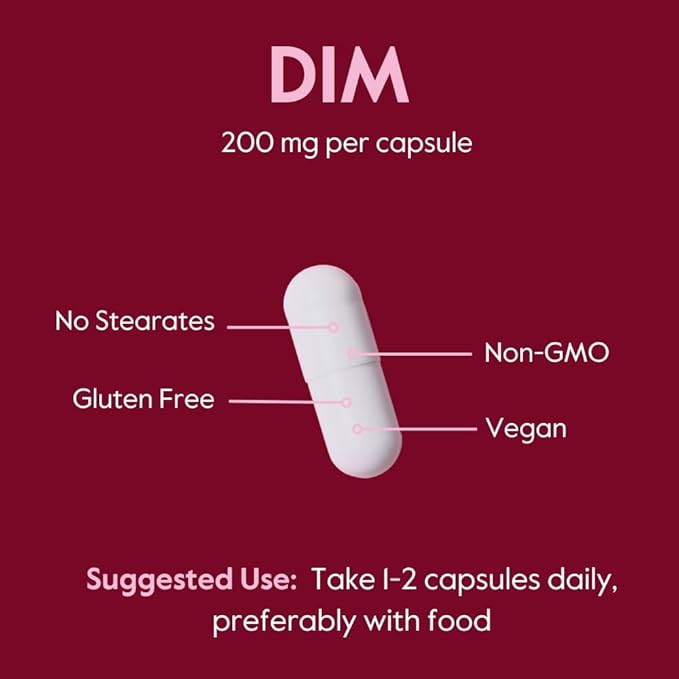 BESTVITE DIM (Diindolylmethane) 200mg with Bioperine (120 Vegetarian Capsules) - No Stearates - Vegan - Non GMO - Gluten Free