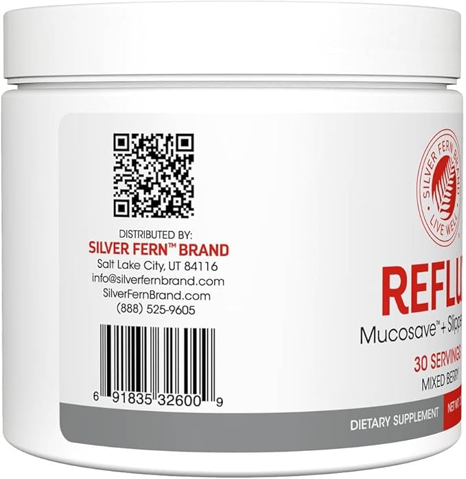 Reflux - Digestive Supplement - Each Tub = 30 Scoops = 30 Servings - Mucosal Support for Acid Issues - with Mucosave FG and Slippery Elm Bark (1 Tub)
