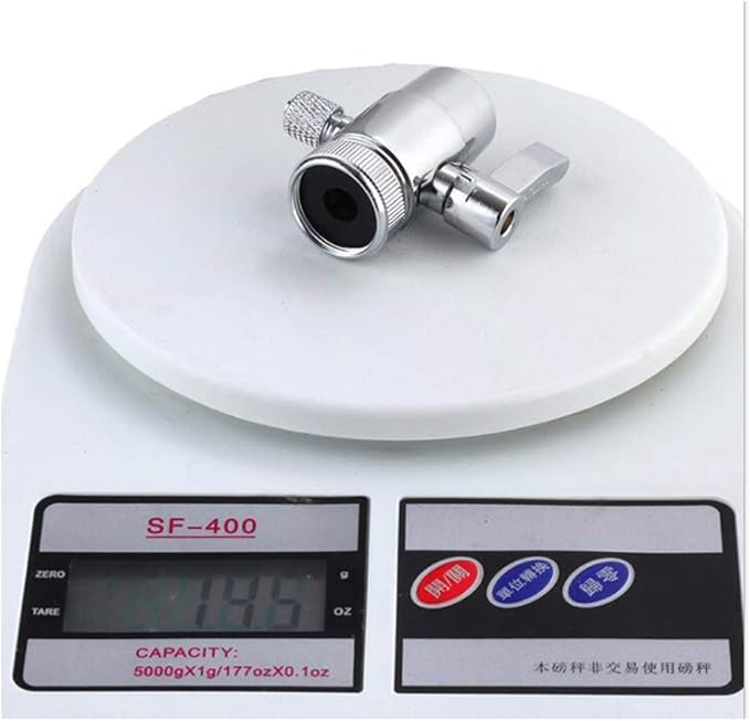 Diverter Valve With Aerator M22 Female Thread, Faucet Adapter for RO Tubing, Connector for Water Diversion, Tap for Countertop Water Filter (Fits Single Way 1/4" OD Tubing)