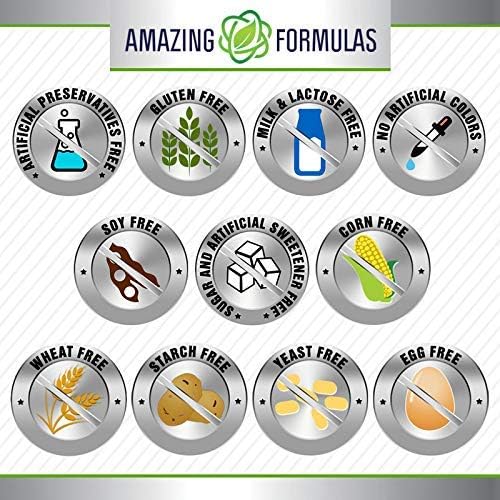 Amazing Formulas Glucosamine Chondroitin & MSM Supplement | 1850 Mg per Serving | 240 Capsules | Non-GMO | Gluten-Free | Made in USA