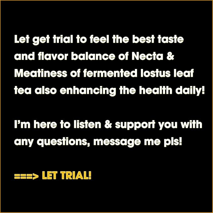 Fermented Lotus Leaf Tea Bags – Lower Blood Pressure, Reduce Cholesterol, Detox Cleanse – Flavor Balance of Nectar & Meatiness - Herbal Loose Leaf Tea