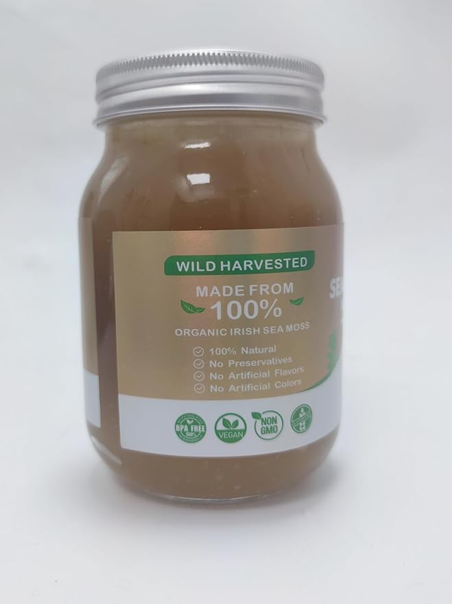 Sea Moss Gel - Wildcrafted Sea Moss Gel SSS Supplement for Kids and Adults 18.5OZ Original