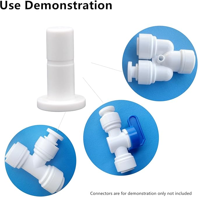 3/8 inch RO tubing end plugs for RO Reverse Osmosis Water Filter Fittings (3/8 inch(10 PCS))