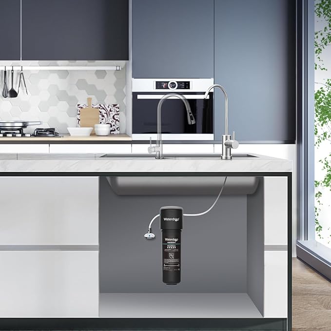 Waterdrop 10UB Under Sink Water Filter, Reduces PFAS, PFOA/PFOS, Lead, Chlorine, Bad Taste, NSF/ANSI 42 Certified, 8K Gallons, Easy Installation