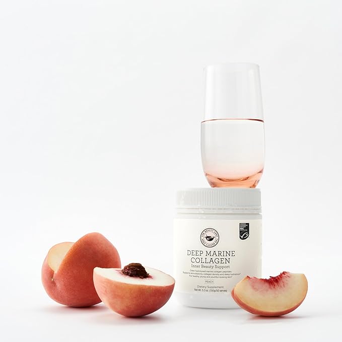 The Beauty Chef Deep Marine Collagen Inner Beauty Support Peach – Marine Collagen Drink for Skin Elasticity, Hydration & Gut Health – 500ml