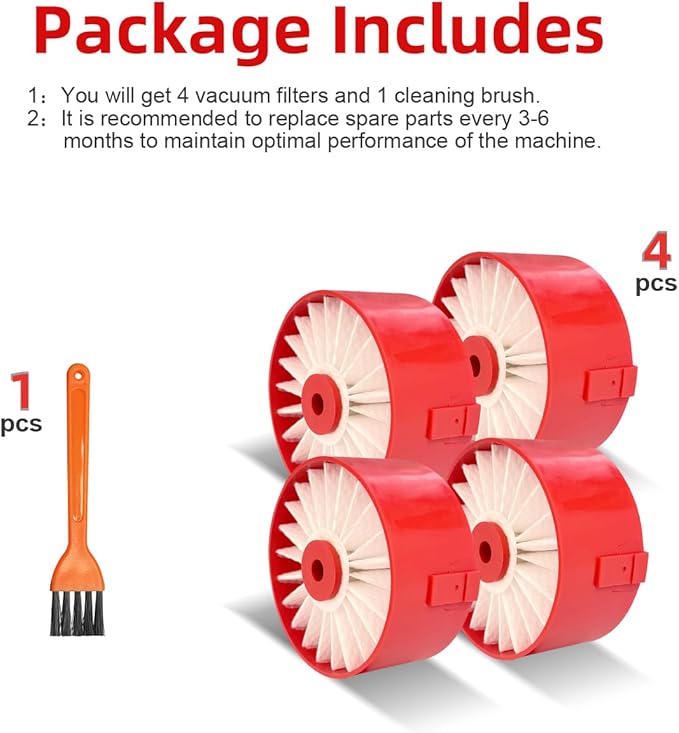 4 Pack N858184 HEPA Filters Replacement Compatible with Craftsman V20 Cordless Stick Vacuum CMCVS001D1, Vacuum Filter Fits for Black Decker BSVF1 BSV2020 BSV2020G BSV2020P Vacuum Cleaner