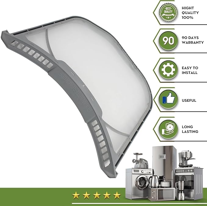 2-Pack Lint Filter Stainless Steel Mesh Screen Replacement for LG DLEX3001R DLEX2650W DLEX4200W DLGX3371W DLGX3002W Dryer