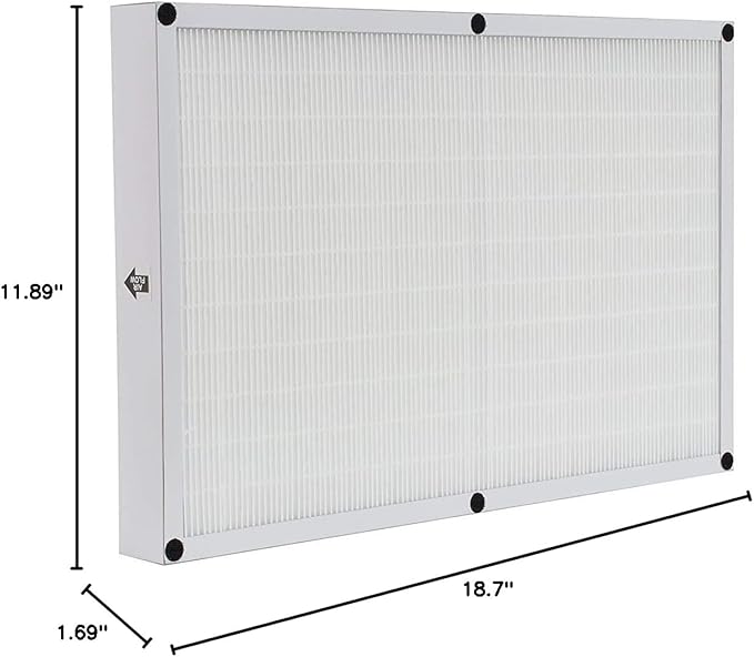 LifeSupplyUSA True HEPA Filter Replacement Compatible with Sears Kenmore 83195 F-K3 Filter fits 83254 83396 85254 Air Purifiers (2-Pack)