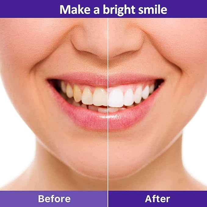 Purple Toothpaste Tabets for Teeth Whitening, Fresh Breath, Remineralizing Travel Toothpaste Tabs, Enamel-Safe, Fluoride & Plastic Free | 30 Count
