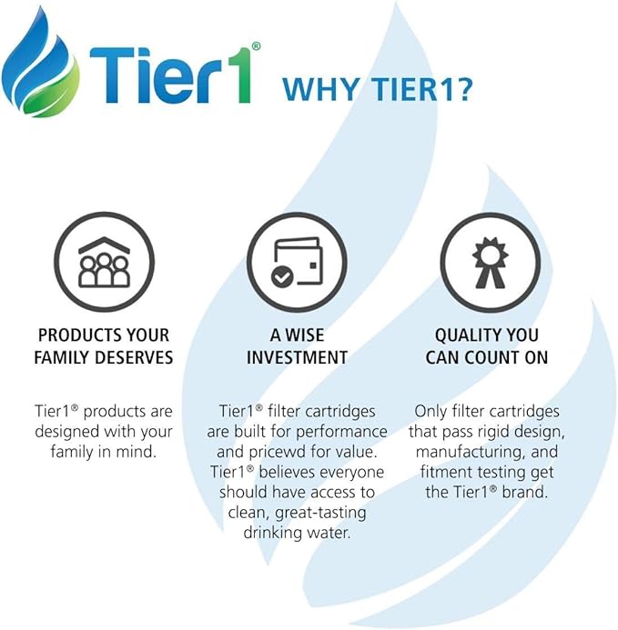 Tier1 Inline Water Filter NSF Standard Certified Replacement for GE GXRTQR Filter System - Activated Carbon Media to Reduce Contaminants including Chlorine Taste and Odor