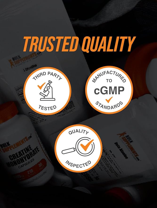 BulkSupplements.com Glutathione Reduced Capsules - Glutathione Supplement - Gluten Free, 1 Capsule Per Serving, 120 Capsules (Pack of 1)