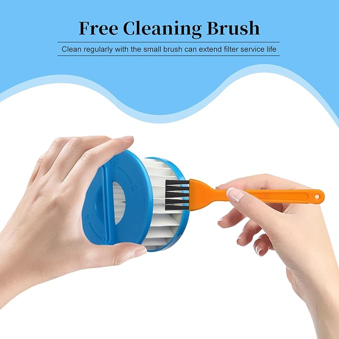 4 Pack A32F02 HEPA Filter Compatible with Ryobi 18V ONE+ Wet/Dry Hand Vacuum PCL702 PCL702B PCL702K