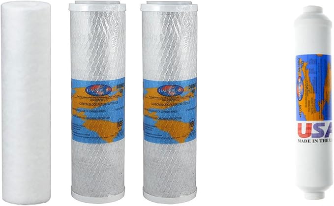 Proline Plus Filter Replacement Kit – One-Year Cartridge Bundle for Proline Plus RO System, Carbon, Sediment Water Filters and GAC Filters, Made in USA, Reverse Osmosis Membrane Not Included