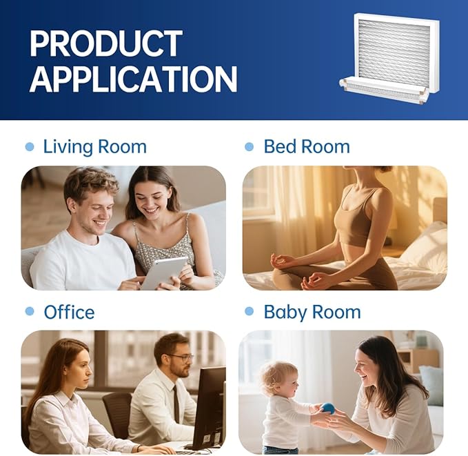 510 Replacement Filter AC Air 31x28x4 for Whole House AirPurifiers Model #510 1510 2516 Upgraded Rail Kit replacement Frame HVAC Furnace Air conditioner Healthy Air 11 2 Packs