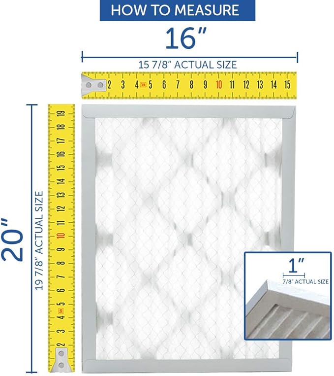Filters Fast Compatible Replacement for Honeywell 20x20x5 Air Filter MERV 11 FC100A1011 Pleated AC Furnace, Actual Size: 19.75 x 19.875 x 4.375, 2-Pack