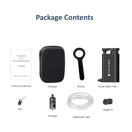 Mini 2 Water Filter System (ver. 2) - Pocket-Sized Portable 5-Stage Purifier Filtration with 1.2L Flow Rate - Hiking, Camping, Backpacking, Emergency Preparedness, Prepper Gear Supplies