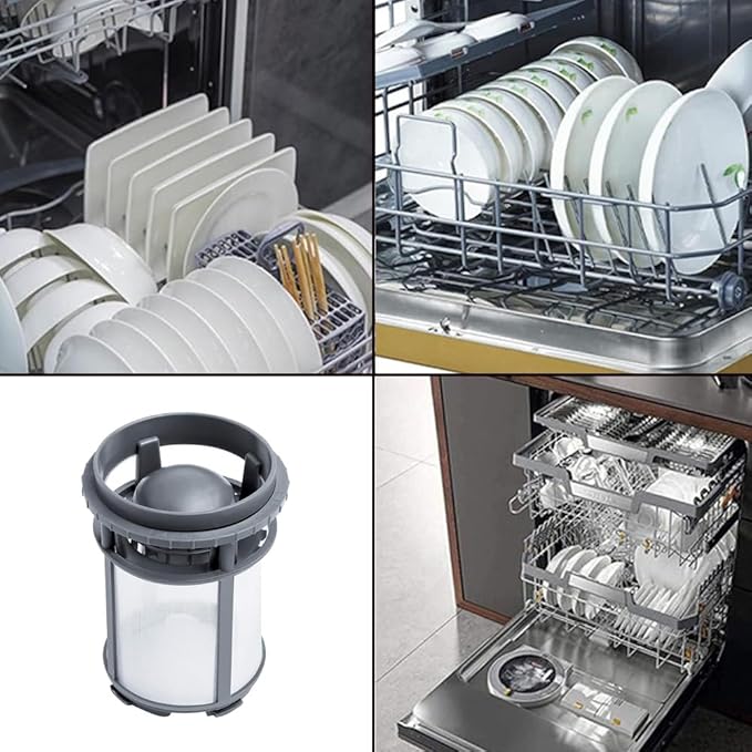 Plastic Dishwasher Filter Replacement W10872845, Efficient Filtration, Easy to Install & Maintain, Compatible with Whirlpool Models WDT730PAHZ0, WDF520PADM7, WDT750SAHZ0 & More