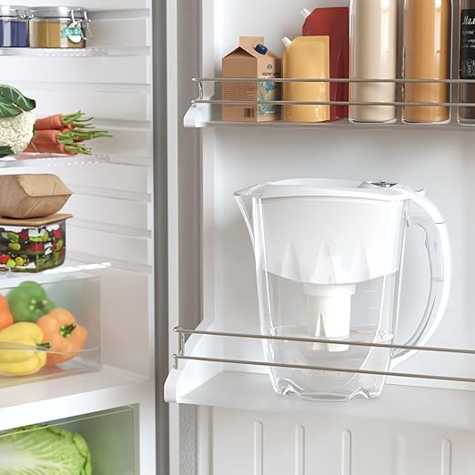 AQUAPHOR Water Filter Pitcher Ideal 7 Cup with 3 x B15 Filters - White