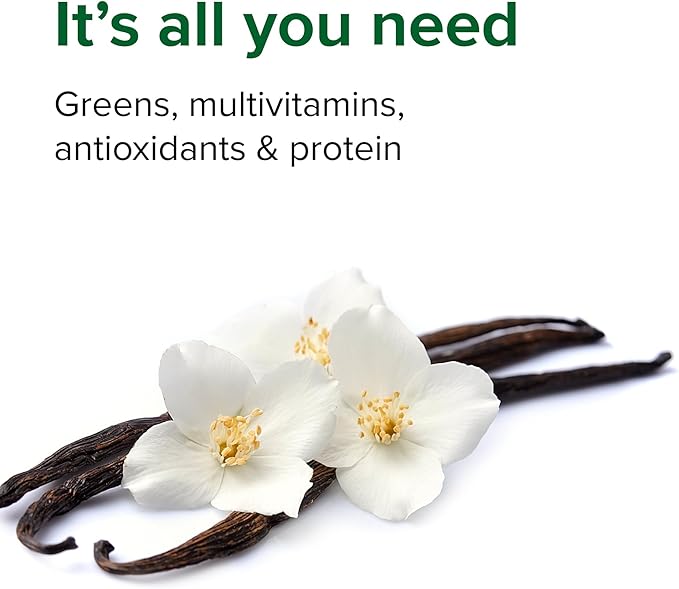 Vibrant Health, Maximum Vibrance, Complete Vegan Meal Shake with Plant-Based Protein, Vanilla Bean, 15 Servings
