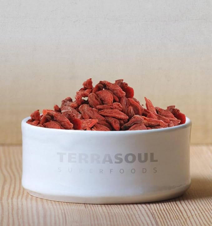 Terrasoul Superfoods Organic Goji Berries, 5 Lbs (5 pack) - Large Size | Chewy Texture | Premium Quality | Lab-Tested