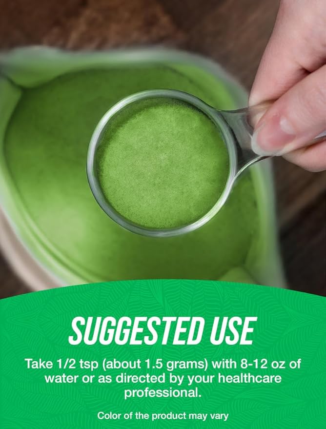 BulkSupplements.com Organic Wheatgrass Powder - Organic Super Greens Powder, Superfoods Supplement - Vegan & Gluten Free, 1.5g per Serving, 250g (8.8 oz) (Pack of 1)