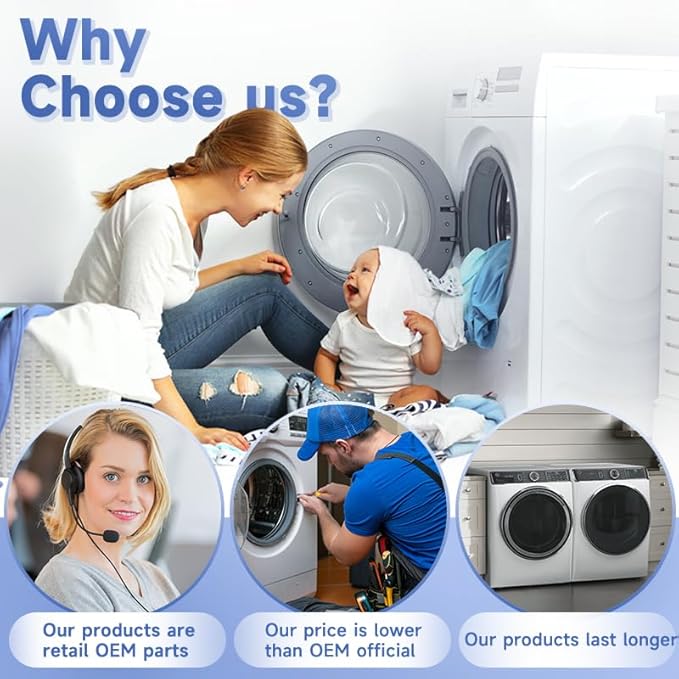 WE16X32537 Dryer Lint Filter Compatible with GE Dryer, Replacement Part WE16X29597 4977656 PD00077638 PS16873779 AP7205579