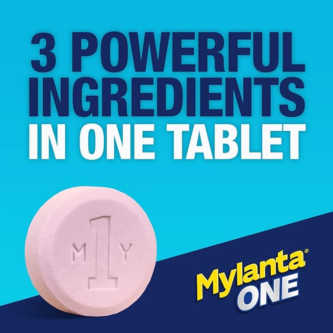 Mylanta One, Berry Ginger Flavor, 50 Count, Eco Care, Pink