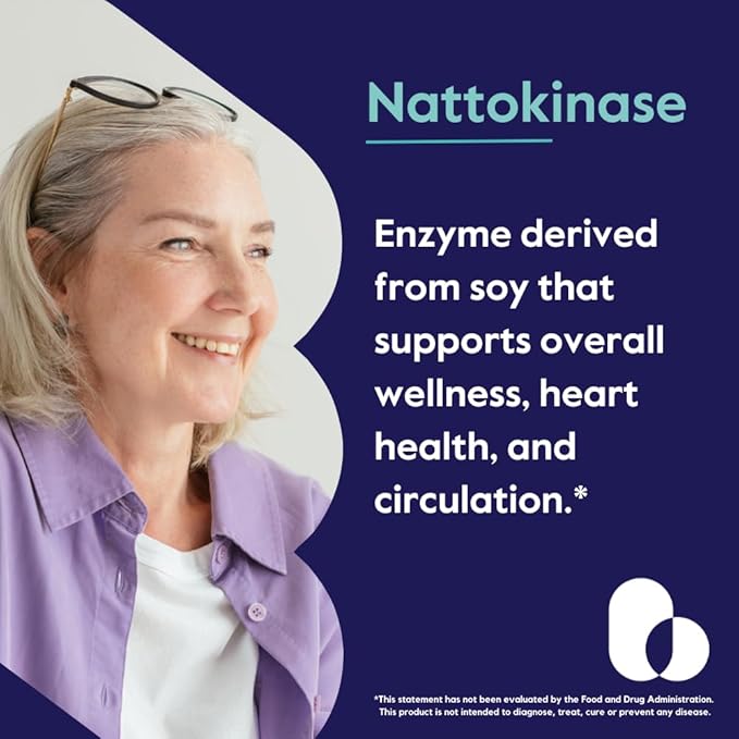 BESTVITE Nattokinase 100mg (2000 FU) (120 Vegetarian Capsules) - No Stearates - Vegan - Non GMO - Gluten Free