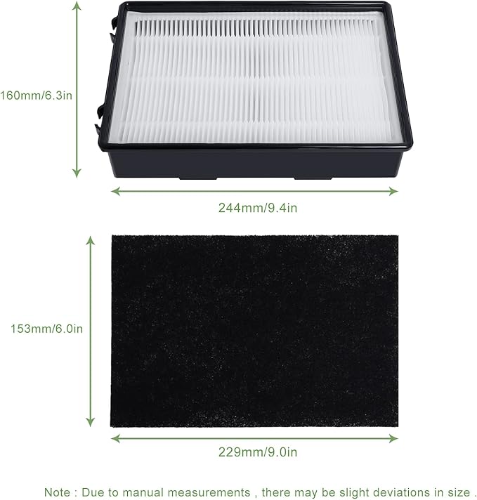 HAPF600 HEPA Filter Replacement Compatible with Holmes Air Purifier True HEPA Filter B&Carbon Pre-filters, Replace HAPF600D HAPF600D-U2 HAP615 HAP625 HAP650 HAP675 HAP725 HAP750-3 Packs