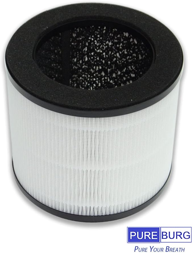 PUREBURG Replacement Filter Compatible with Himox H08 H08P Air Purifiers,2-Pack H13 HEPA 4-Stage Filtration Activated Carbon 2-in-1 Air Clean Dust VOCs