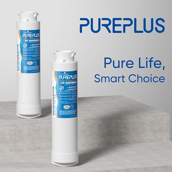 PUREPLUS EPTWFU01 Refrigerator Water Filter, Compatible with Frigidaire EWF02, GP006, Pure Source Ultra II, RWF5800A, 3Pack