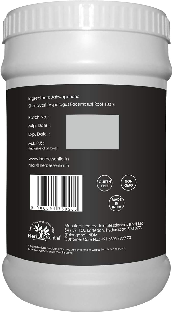 Pure Shatavari Powder | Promotes Women's Health and Wellness | 100% Natural Herbal Supplement for Men and Womenl |1 Kg